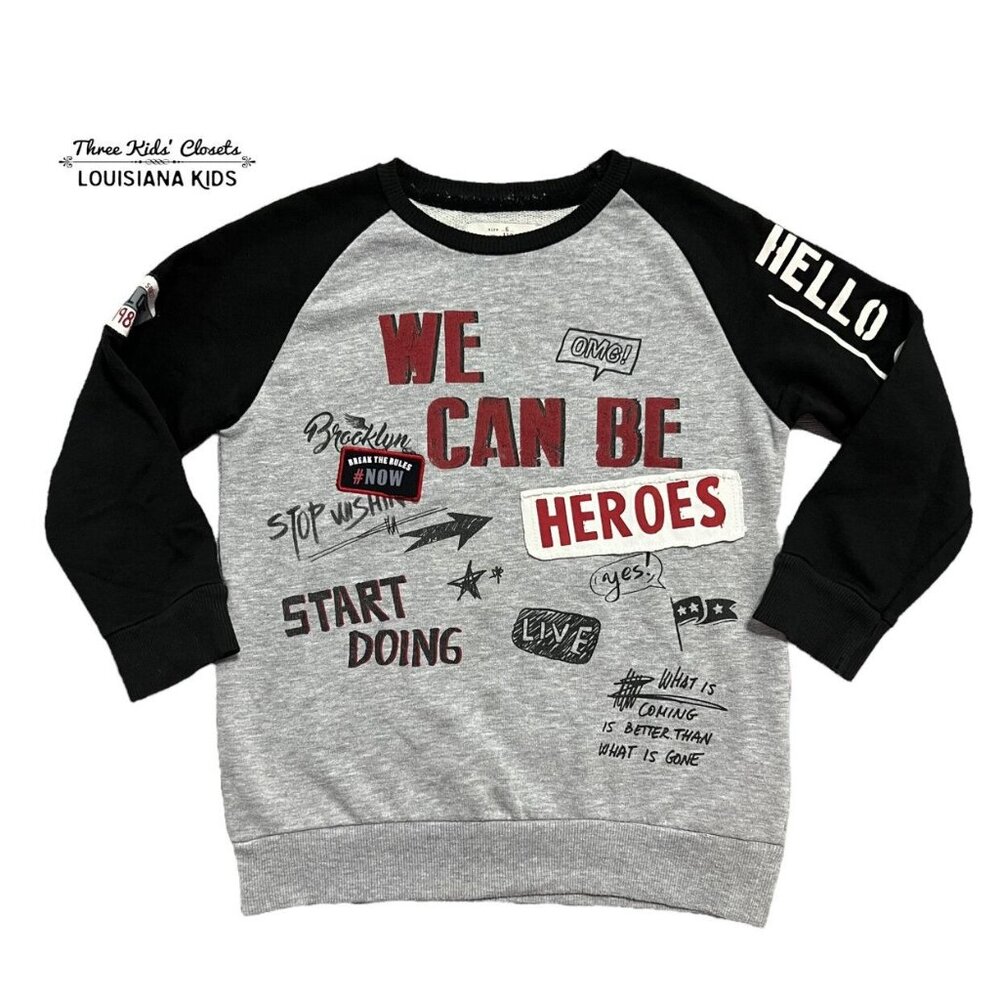 Zara Boys Sz 6 Hello City Pullover Sweatshirt
